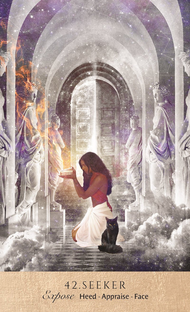 Oracle of Delphi Cards card illuminating the deck's rich colour palette — Eternal Spirit