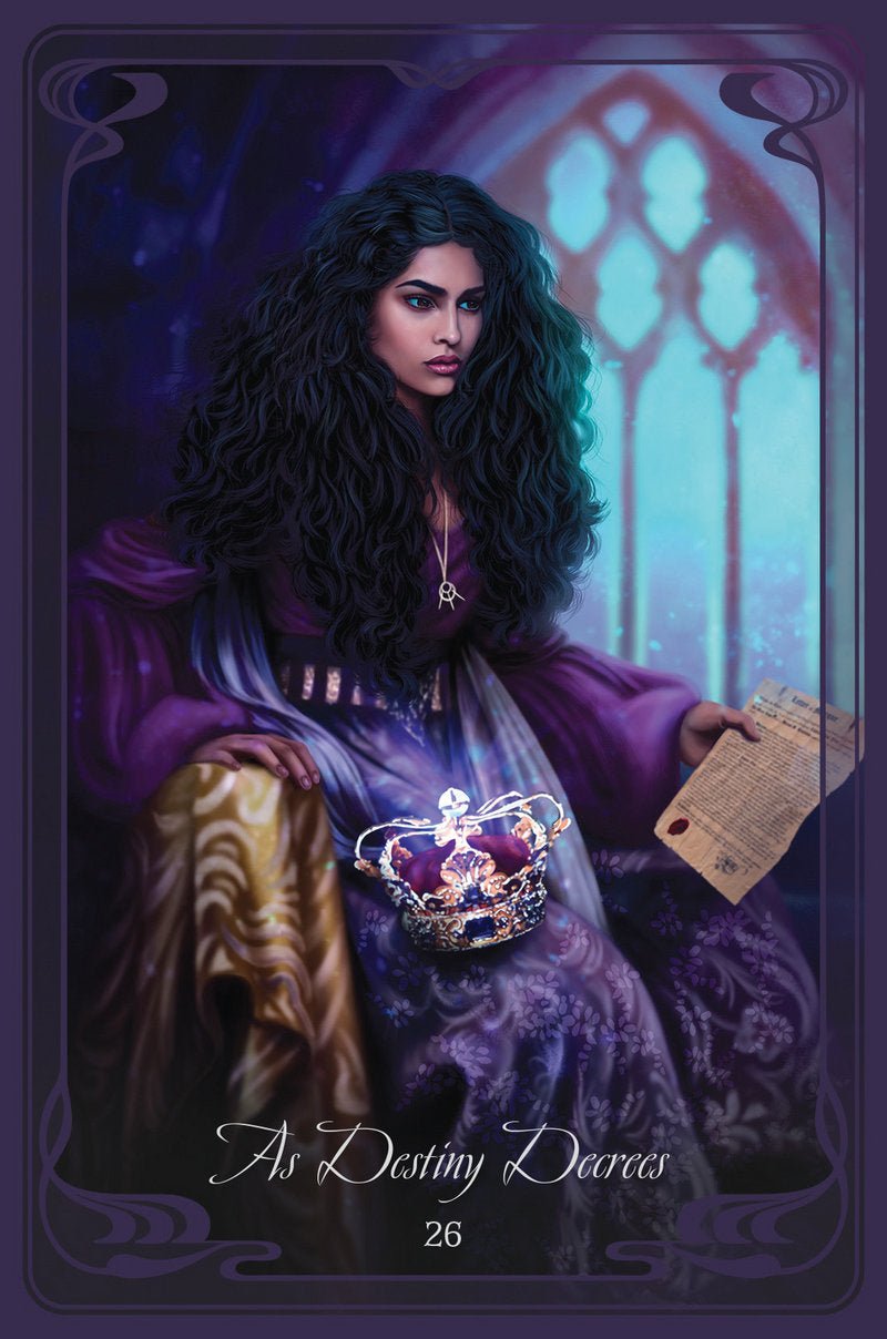 The Queen Mab Oracle card presenting the deck's visionary illustrations — Eternal Spirit