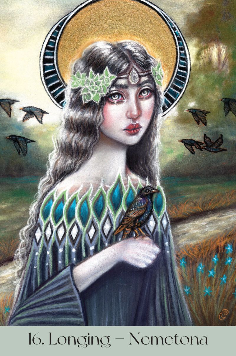 Maidens of the Wheel Oracle card reflecting the deck's transcendent artwork — Eternal Spirit