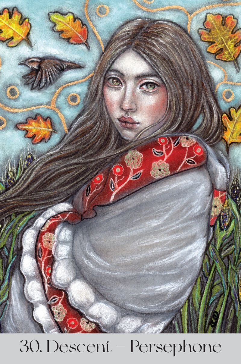 Maidens of the Wheel Oracle card portraying the deck's otherworldly aesthetic — Eternal Spirit