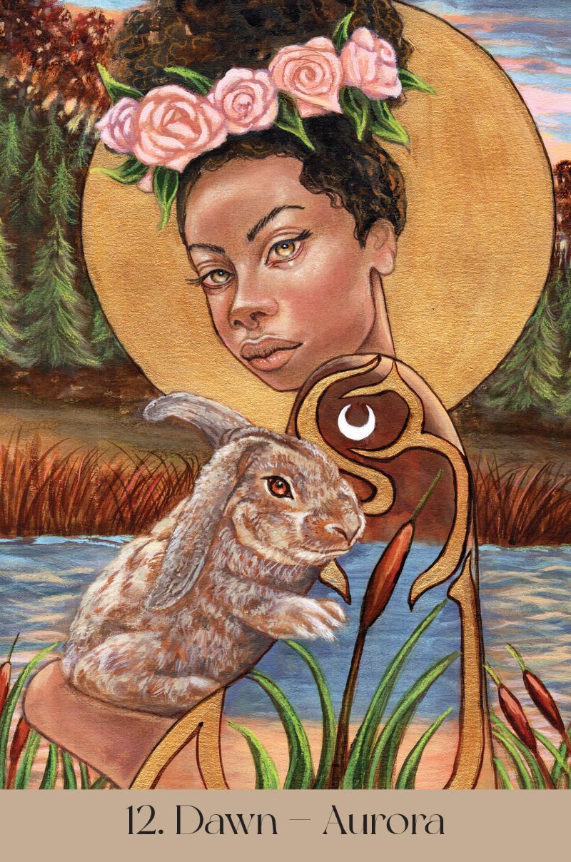 Maidens of the Wheel Oracle card demonstrating the deck's inspired artistry — Eternal Spirit