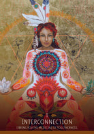 The Medicine Woman Oracle deck, Interconnection card showing Indigenous woman with ceremonial markings — Eternal Spirit