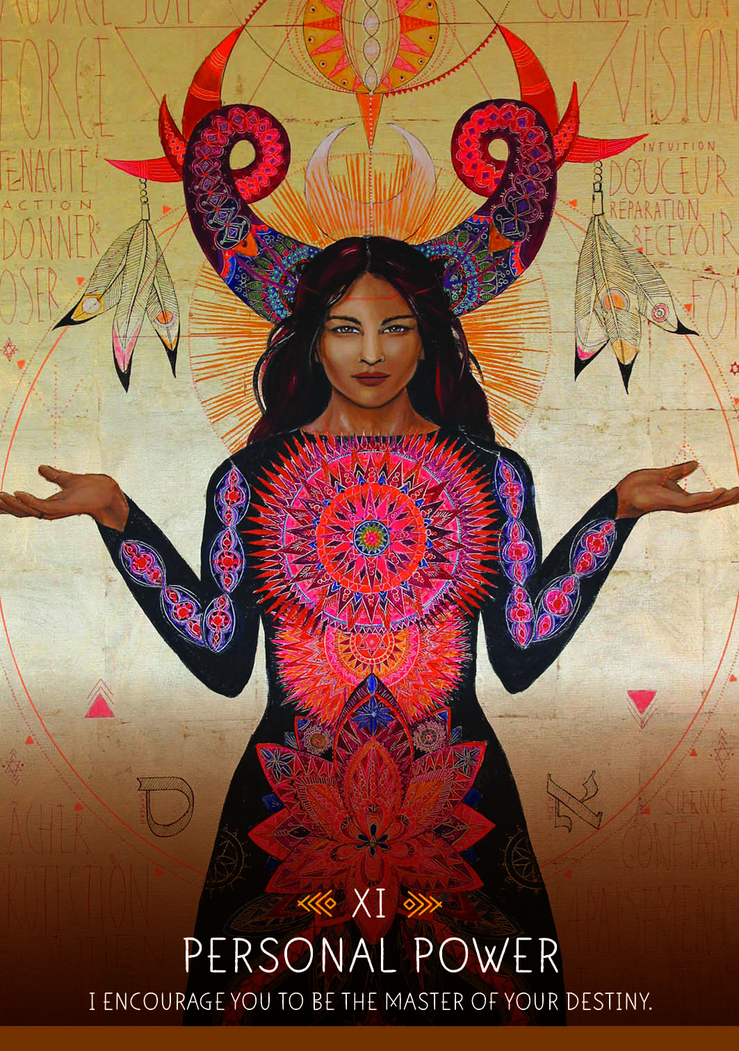 The Medicine Woman Oracle card highlighting the deck's symbolic art — Eternal Spirit