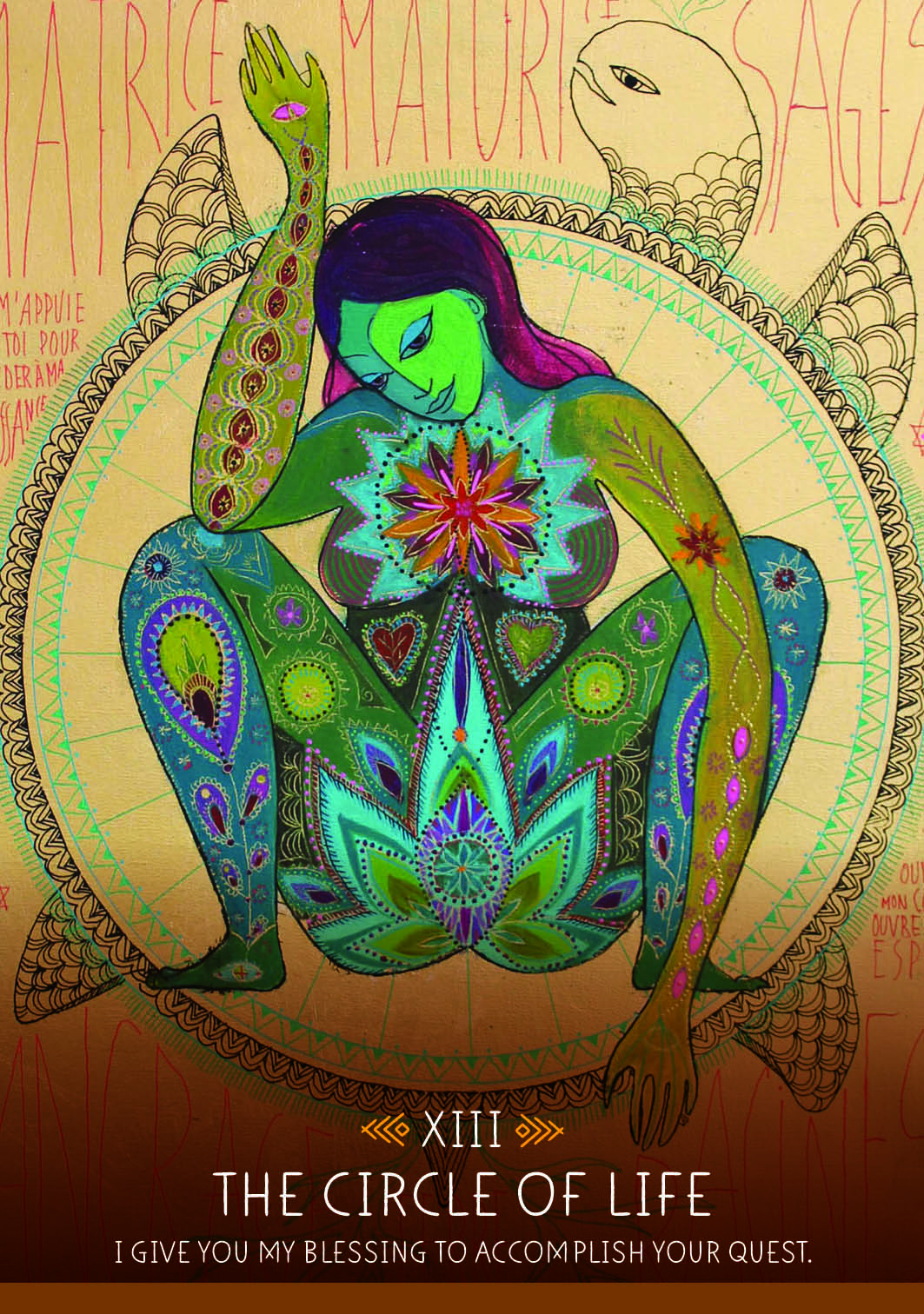 The Medicine Woman Oracle card unveiling the deck's spiritual symbolism — Eternal Spirit