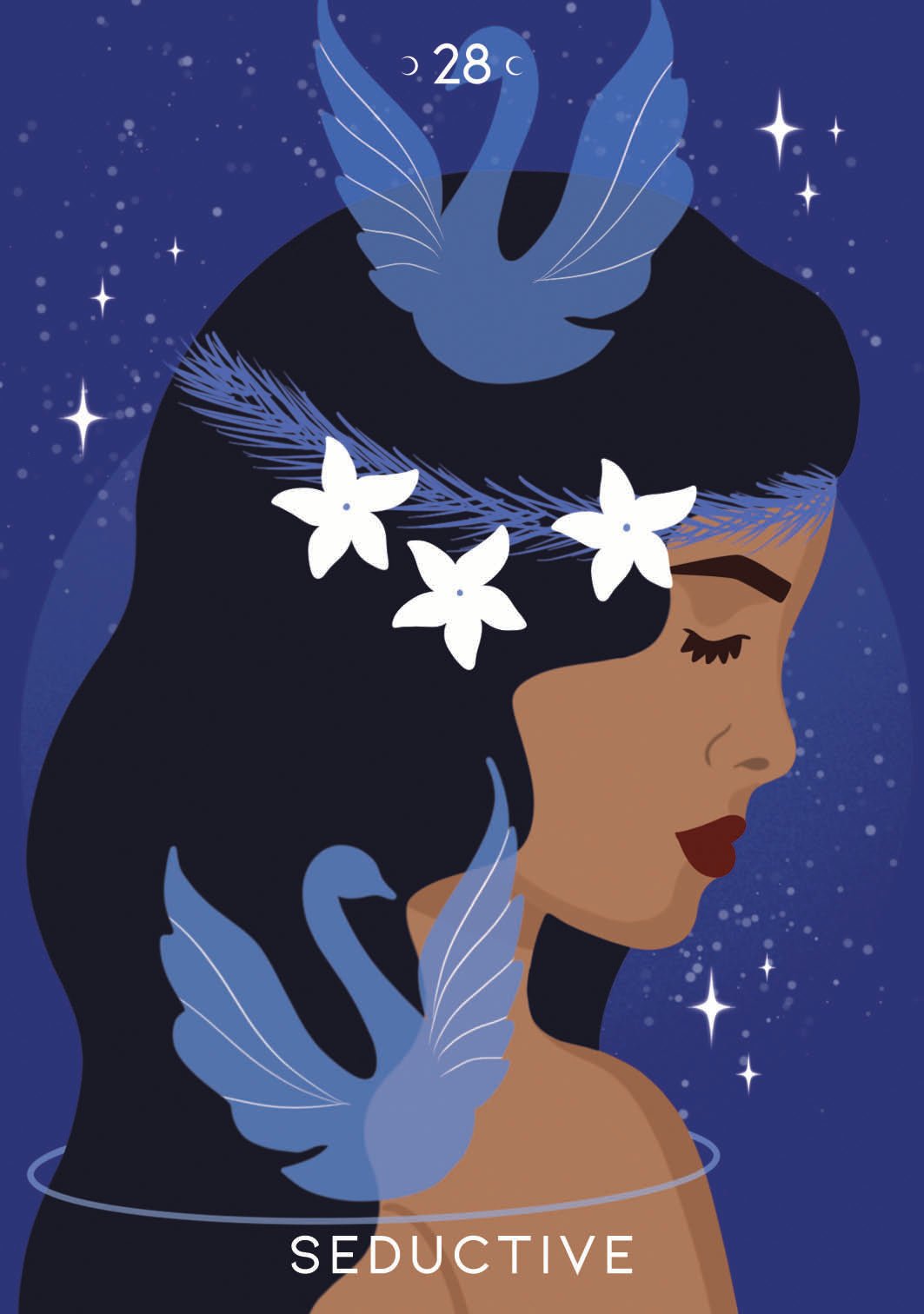 Sacred Feminine Oracle card showcasing the deck's evocative imagery — Eternal Spirit