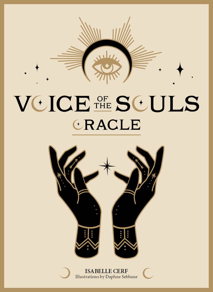 Voice of the Souls Oracle box with black and gold hands design — Eternal Spirit