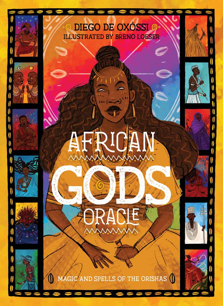 African Gods Oracle box with Diego de Oxossi and vibrant deity artwork — Eternal Spirit