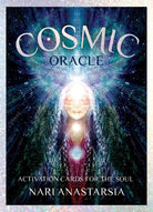 Cosmic Oracle box with ethereal woman in cosmic light by Nari Anastarsia — Eternal Spirit
