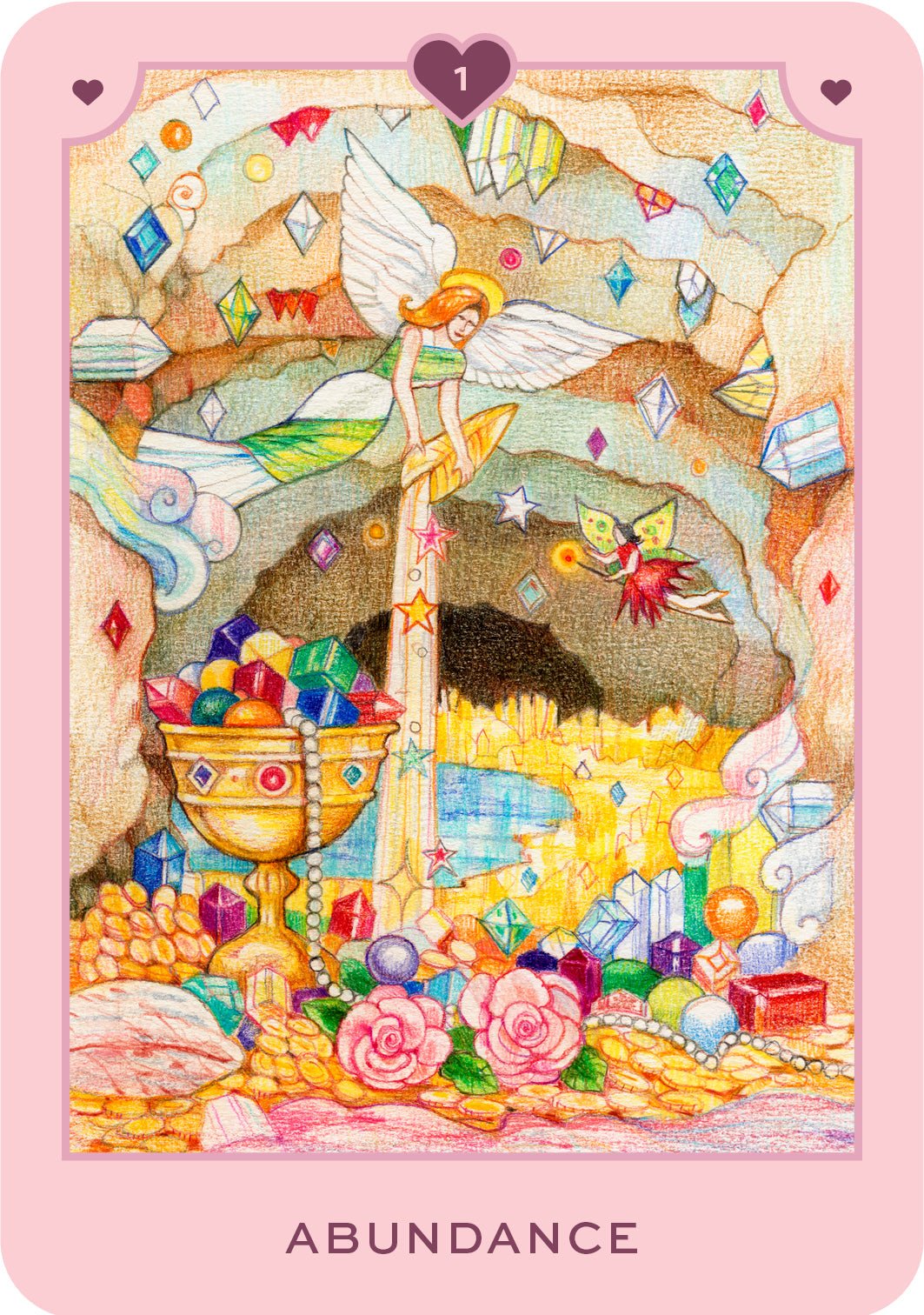 True Love Oracle card sharing the deck's luminous illustration style — Eternal Spirit
