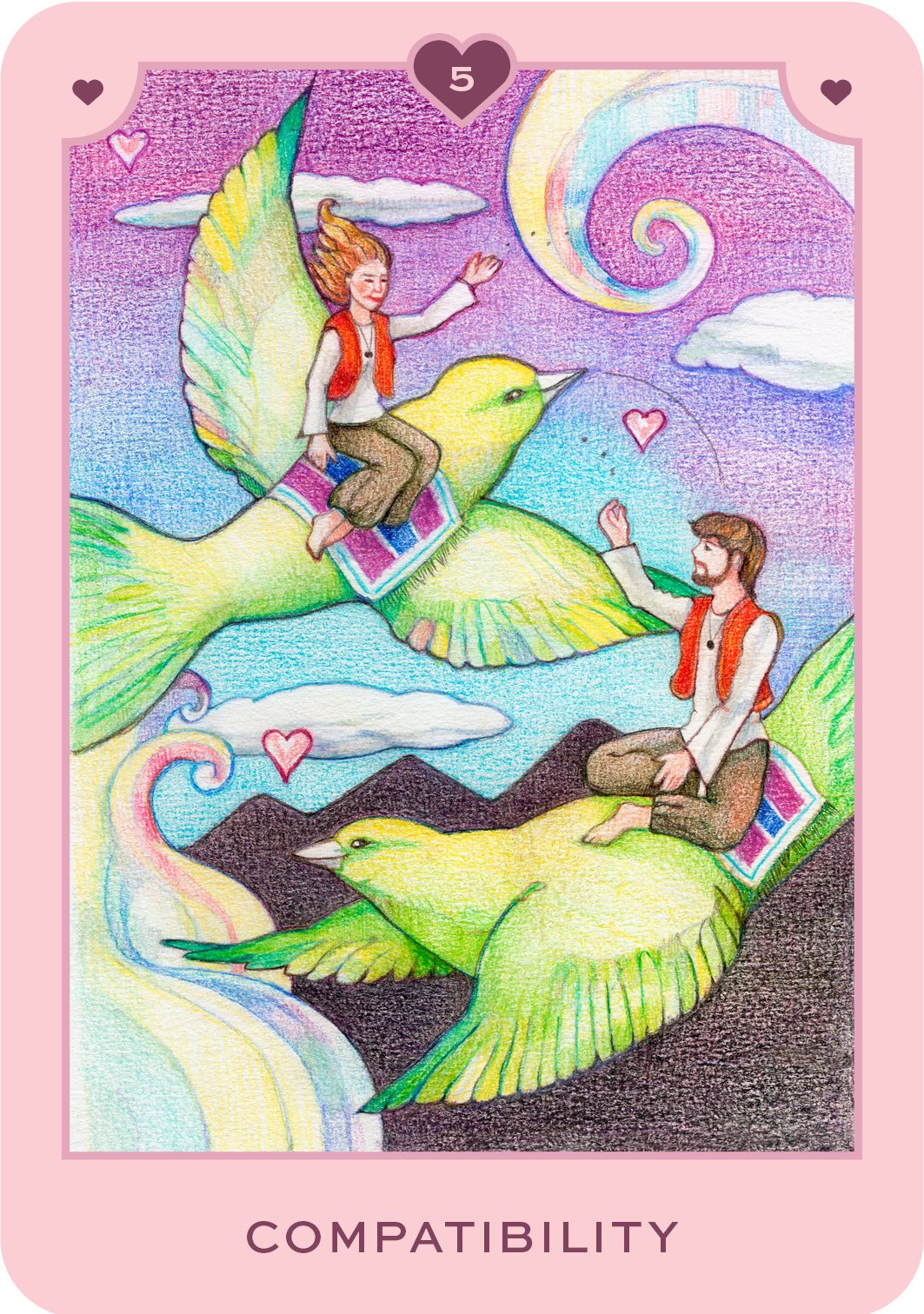 True Love Oracle card offering a glimpse of the deck's sacred imagery — Eternal Spirit