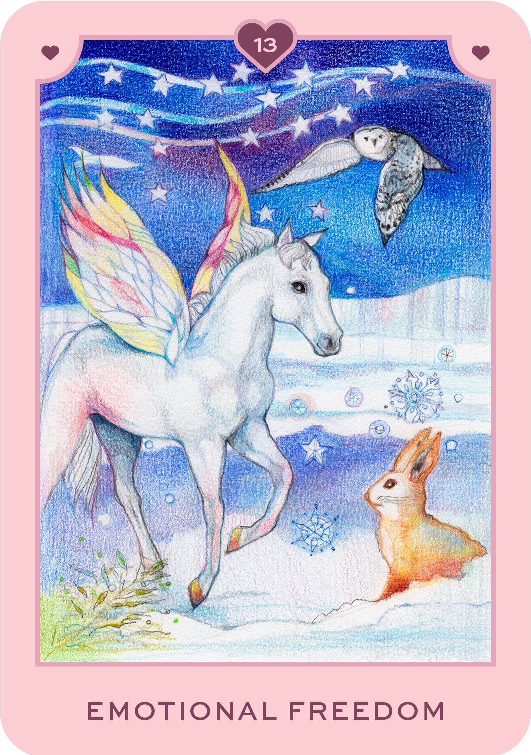 True Love Oracle card showing the deck's detailed artistic vision — Eternal Spirit
