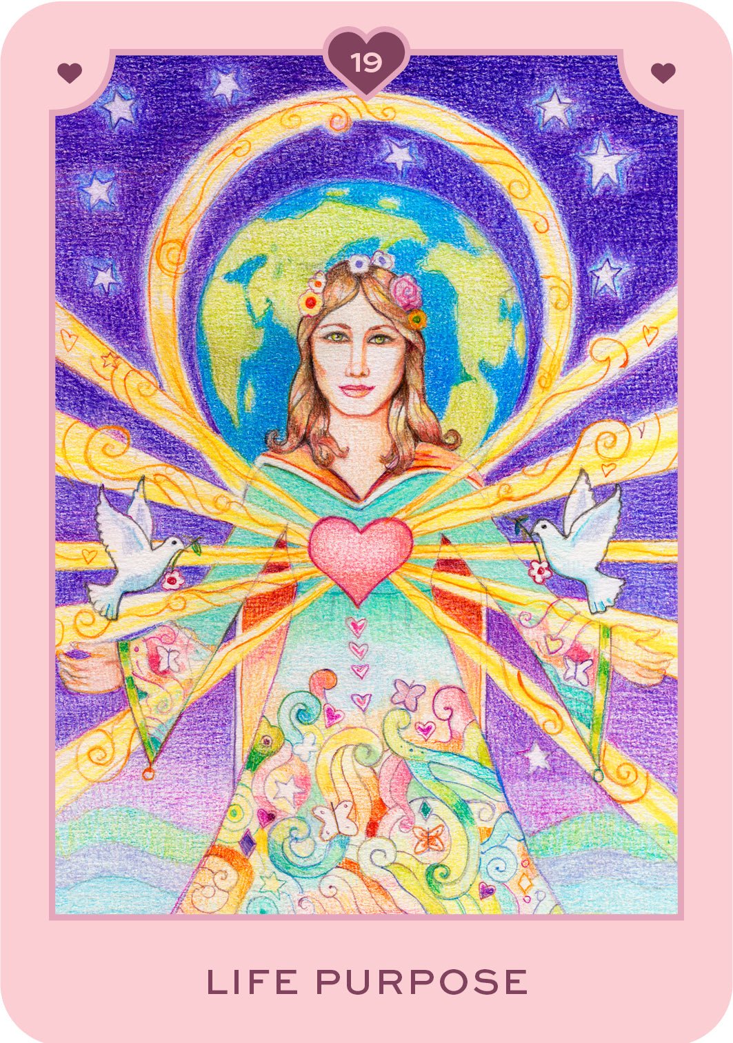 True Love Oracle card featuring the deck's enchanting card art — Eternal Spirit