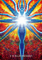 Red mosaic energy pattern card from Avatar Oracle inner alchemy deck — Eternal Spirit
