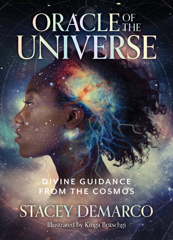 Oracle of the Universe box with deep blue cosmos by Stacey Demarco — Eternal Spirit