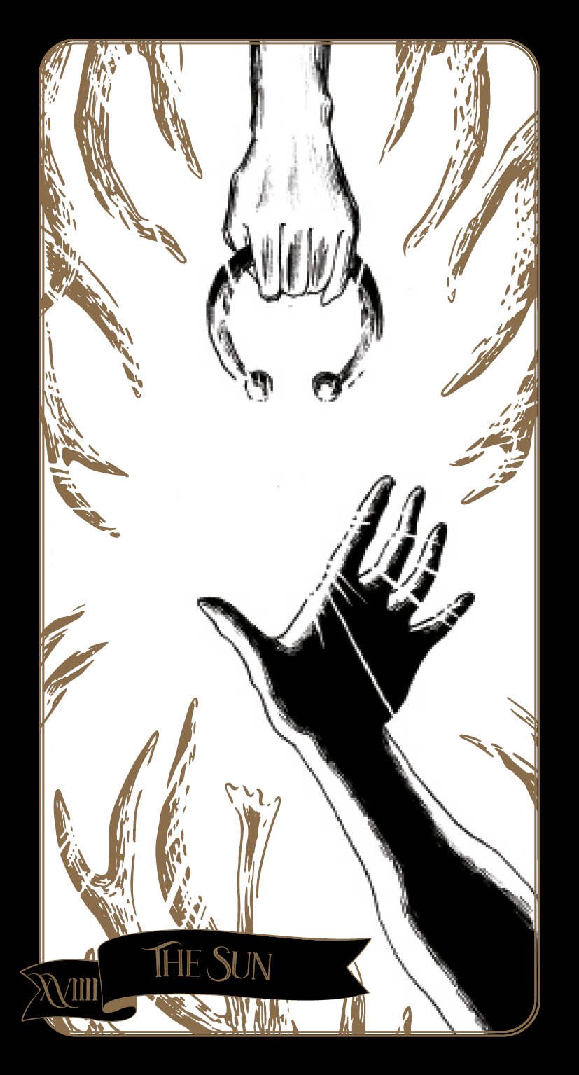Sample card from the Tarot of the Sorceress tarot deck — Eternal Spirit