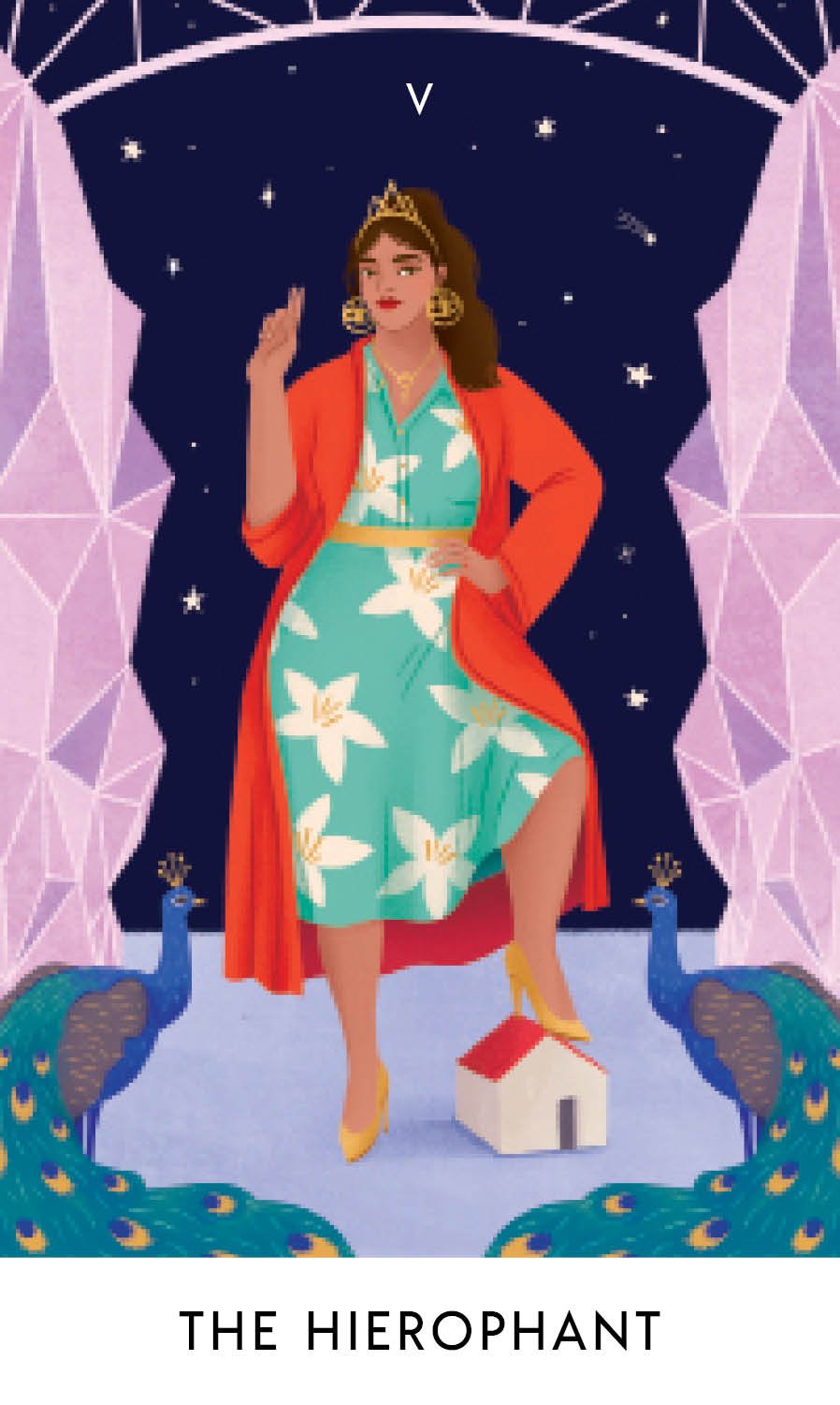 Tarot Cards of Modern Goddesses card illuminating the deck's rich colour palette — Eternal Spirit