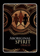 Aboriginal Spirit Oracle box with two spirit figures and boomerang motifs — Eternal Spirit