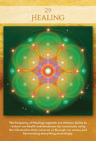 Sacred Geometry Activations Oracle card showing the deck's detailed artistic vision — Eternal Spirit