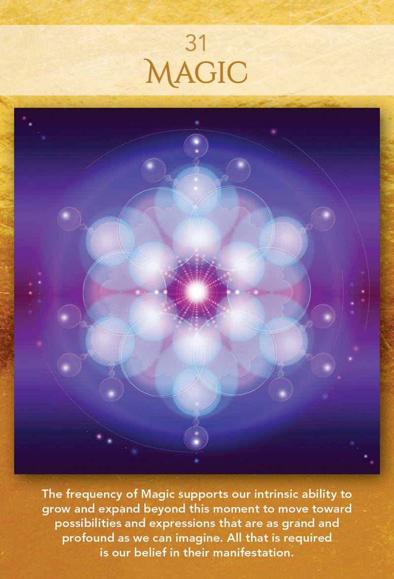 Sacred Geometry Activations Oracle card featuring the deck's enchanting card art — Eternal Spirit