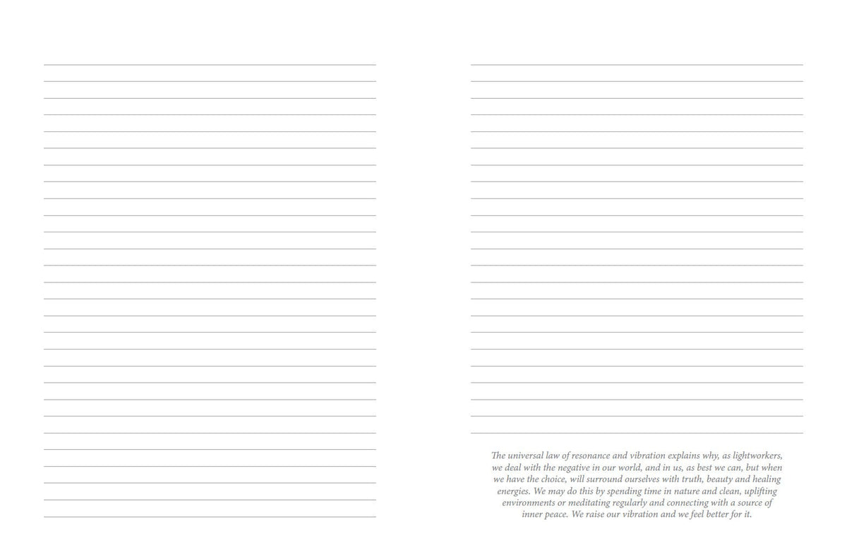 Lightworker Journal showcasing the journal's inspirational illustrations — Eternal Spirit