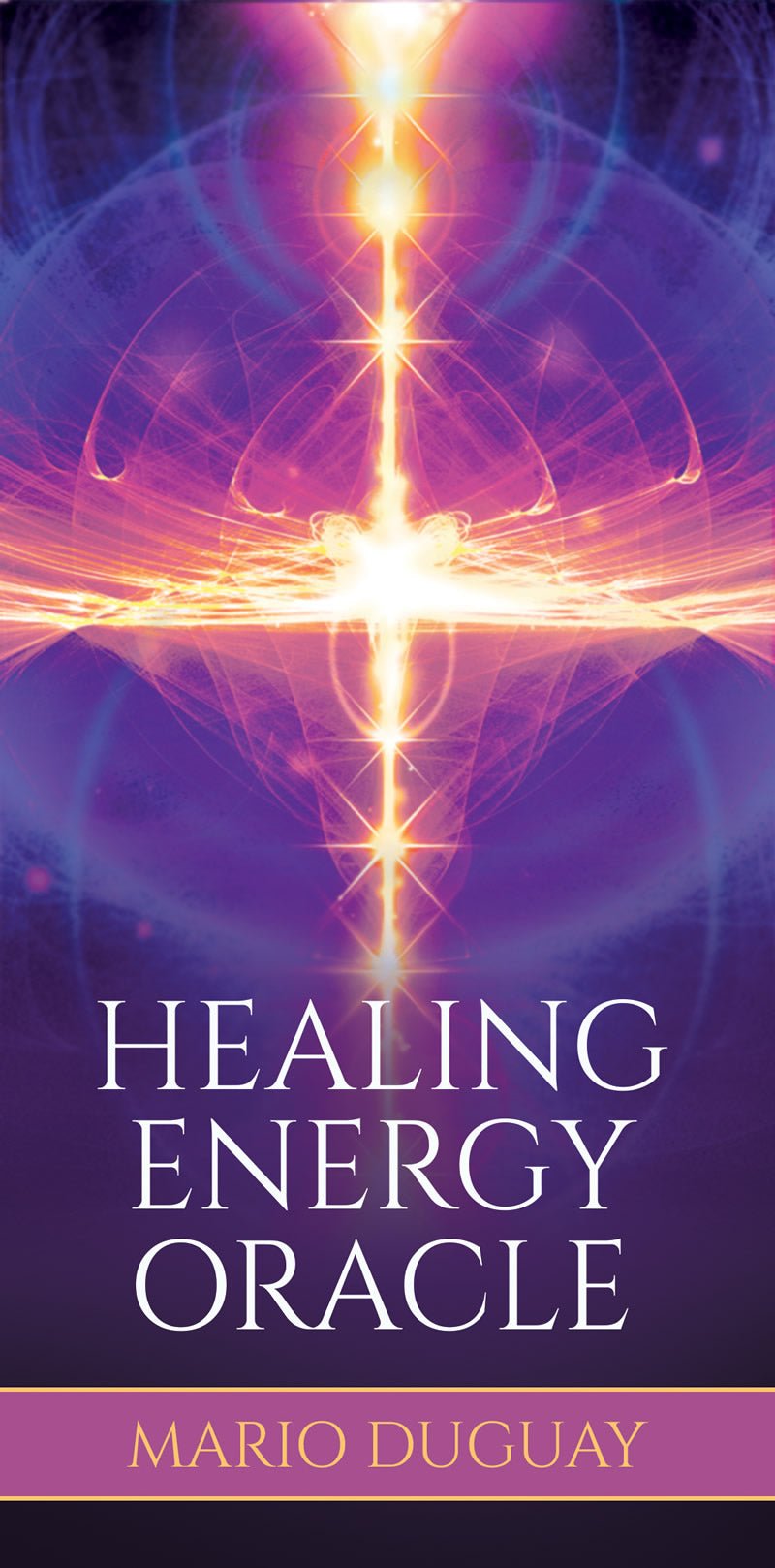 Healing Energy Oracle purple box with radiant healing light design — Eternal Spirit
