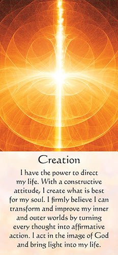 Healing Energy Oracle card illuminating the deck's rich colour palette — Eternal Spirit