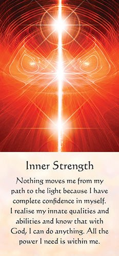Healing Energy Oracle card presenting the deck's visionary illustrations — Eternal Spirit