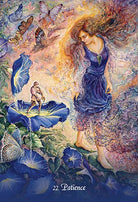 Gratitude Oracle card portraying the deck's otherworldly aesthetic — Eternal Spirit