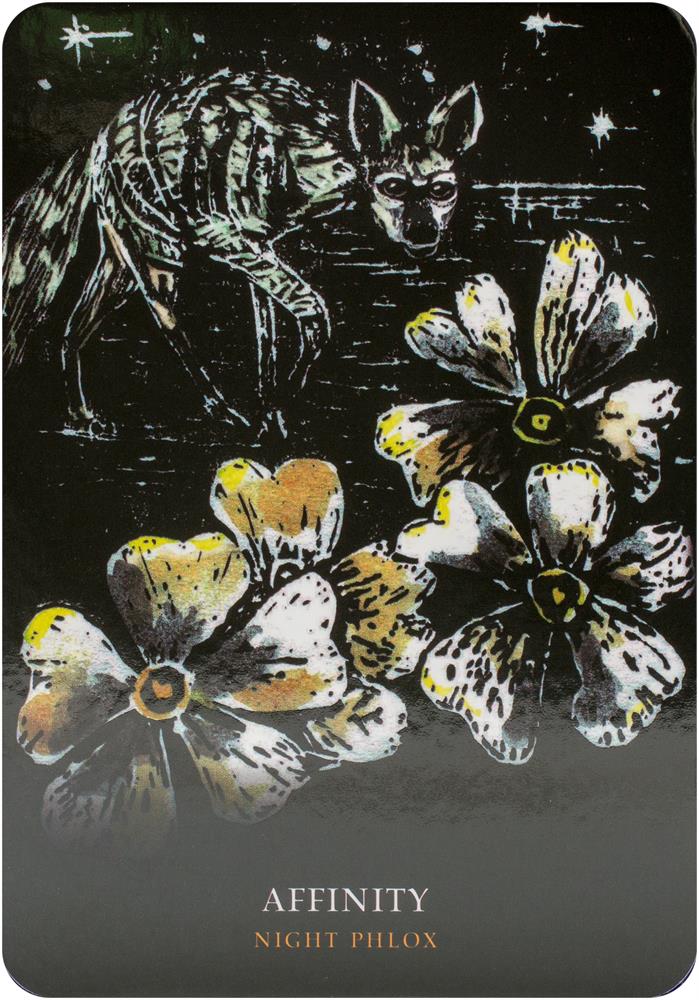 Flowers of the Night Oracle card displaying the deck's hand-painted illustrations — Eternal Spirit