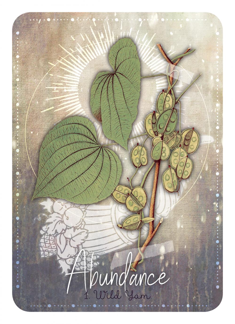 Magickal Herb Oracle card capturing the deck's intuitive artistry — Eternal Spirit