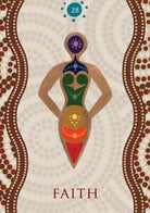 Aboriginal Healing Oracle card sharing the deck's luminous illustration style — Eternal Spirit