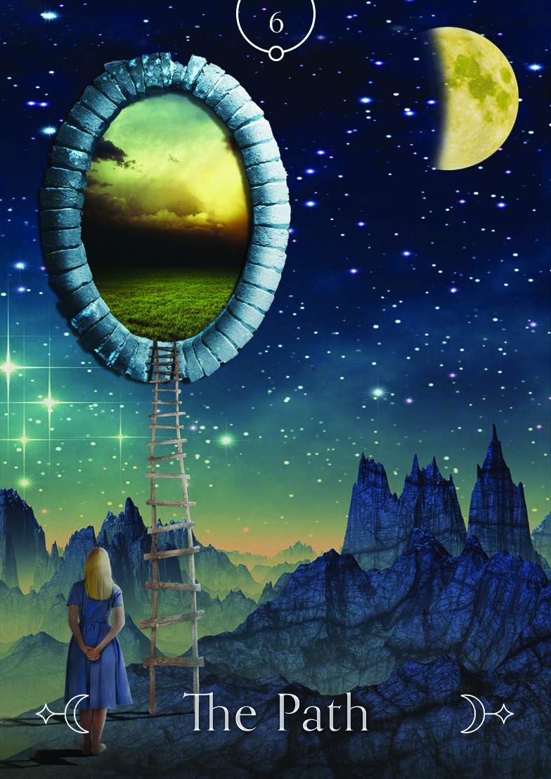 Queen of the Moon Oracle card exhibiting the deck's transformative card art — Eternal Spirit