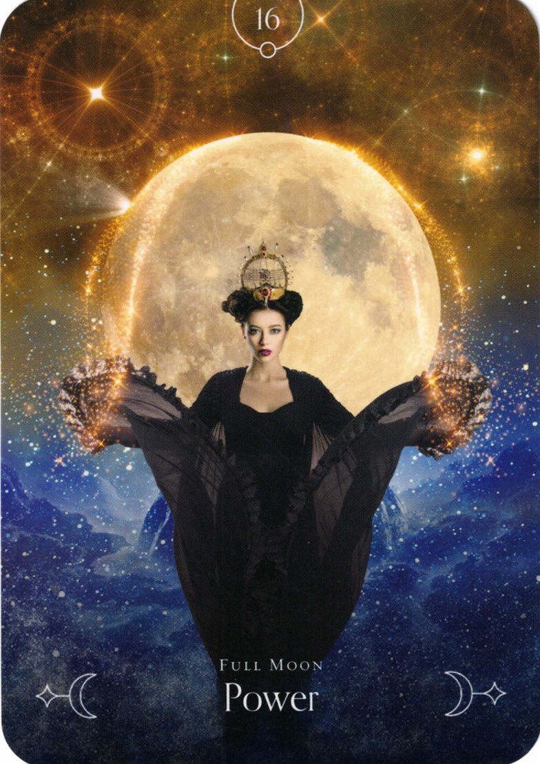 Queen of the Moon Oracle card offering a glimpse of the deck's sacred imagery — Eternal Spirit