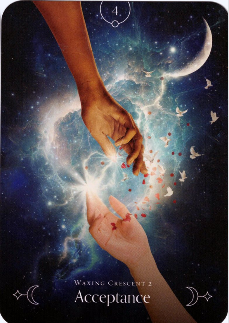 Queen of the Moon Oracle card showing the deck's detailed artistic vision — Eternal Spirit