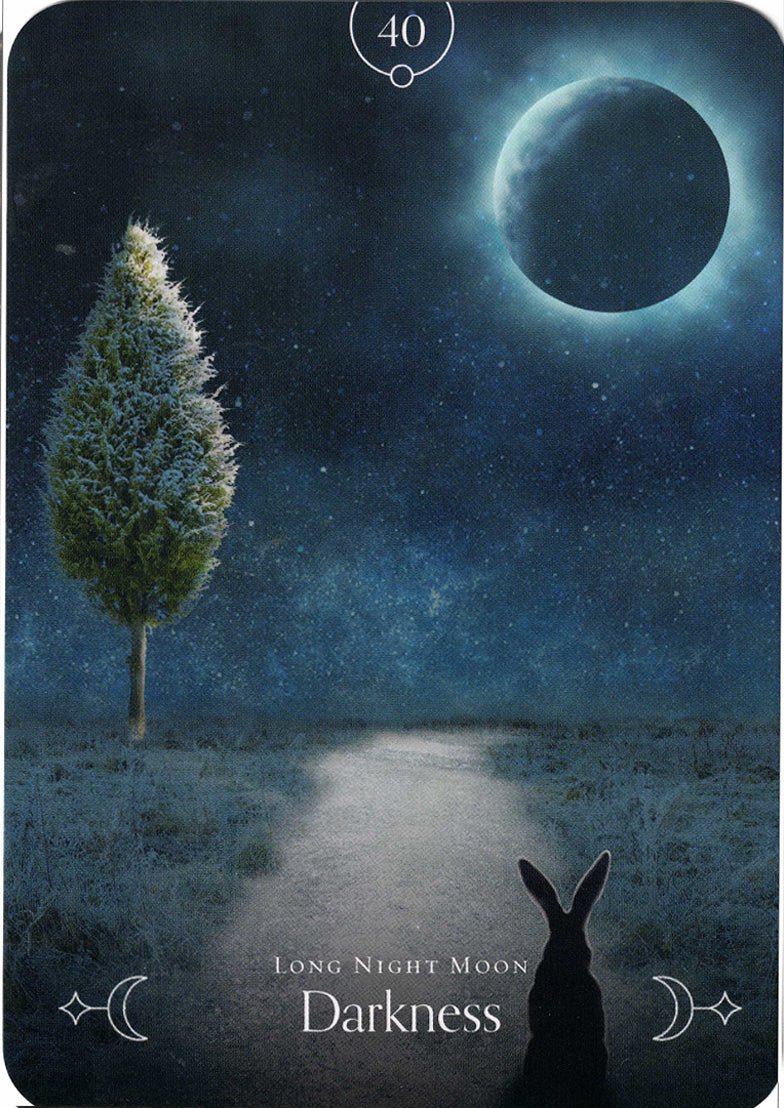 Queen of the Moon Oracle card sharing the deck's luminous illustration style — Eternal Spirit