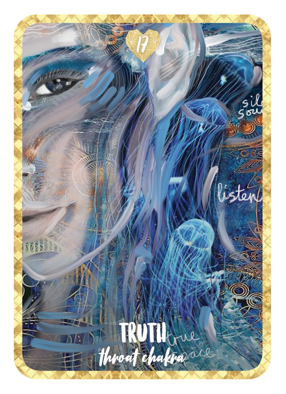 Self-Love Oracle card exhibiting the deck's transformative card art — Eternal Spirit