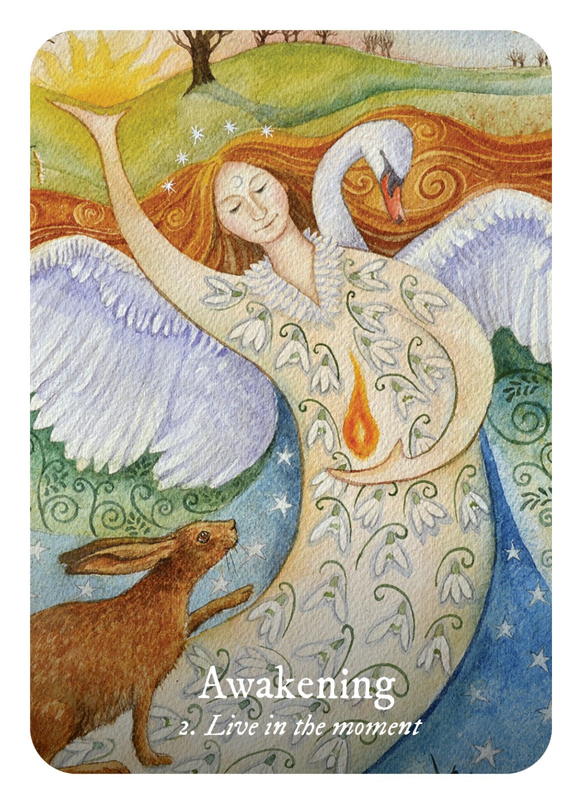 Goddess Love Oracle card revealing the deck's mystical artwork — Eternal Spirit