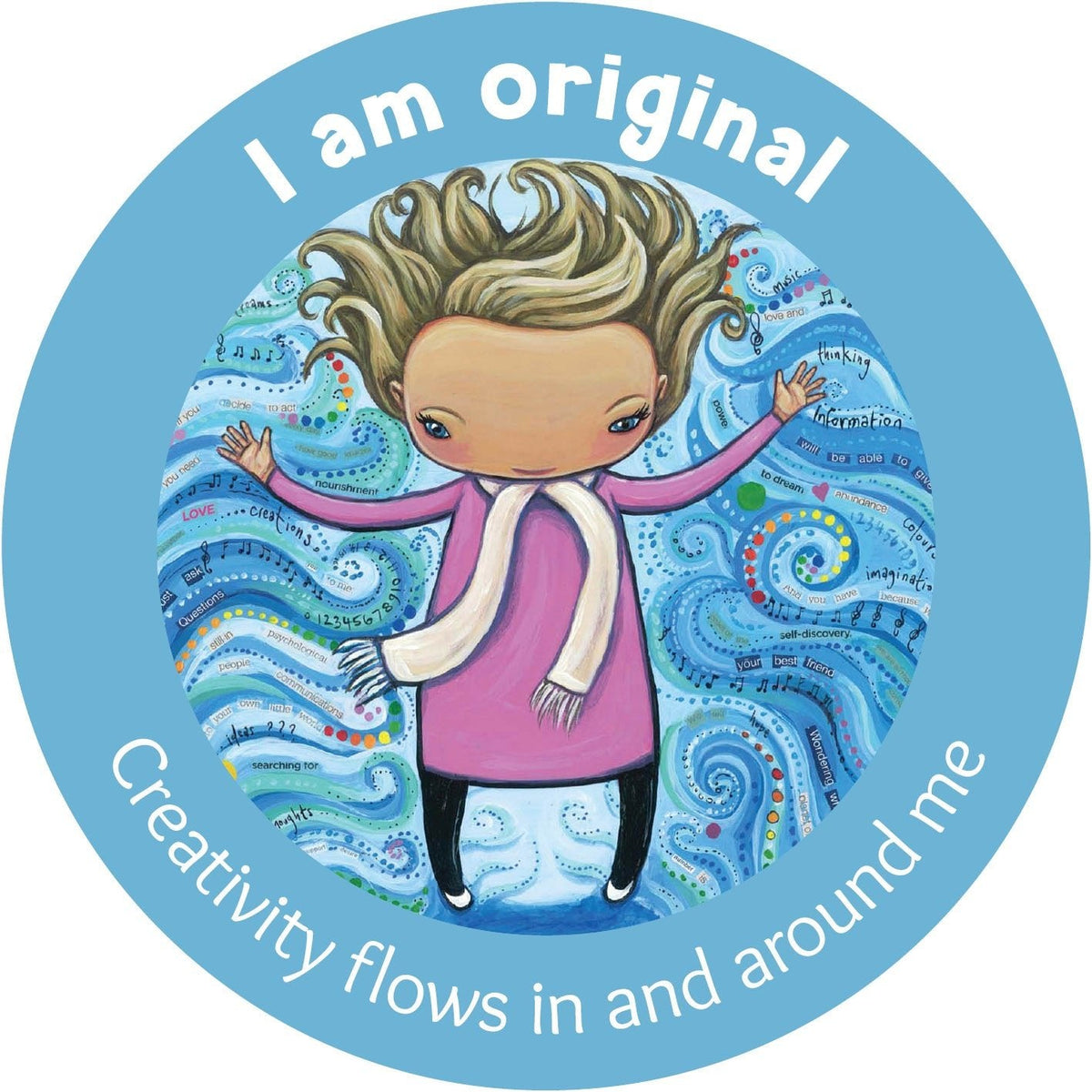 Children's Wellbeing Cards card reflecting the deck's transcendent artwork — Eternal Spirit