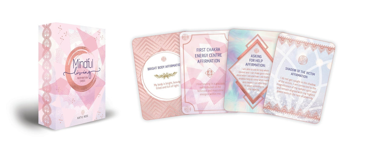 Sample page from Mindful Living Inspiration Cards affirmation deck — Eternal Spirit
