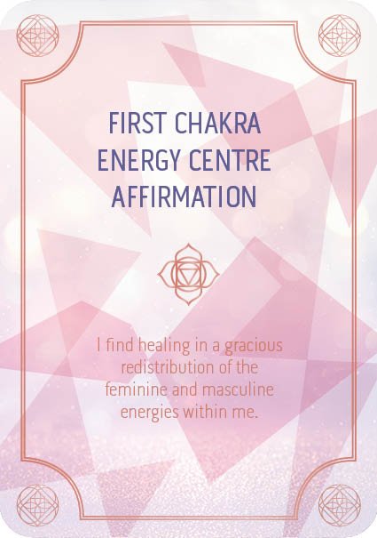 Mindful Living Inspiration Cards card displaying the deck's hand-painted illustrations — Eternal Spirit