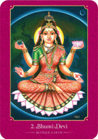 Lakshmi Oracle card offering a glimpse of the deck's sacred imagery — Eternal Spirit