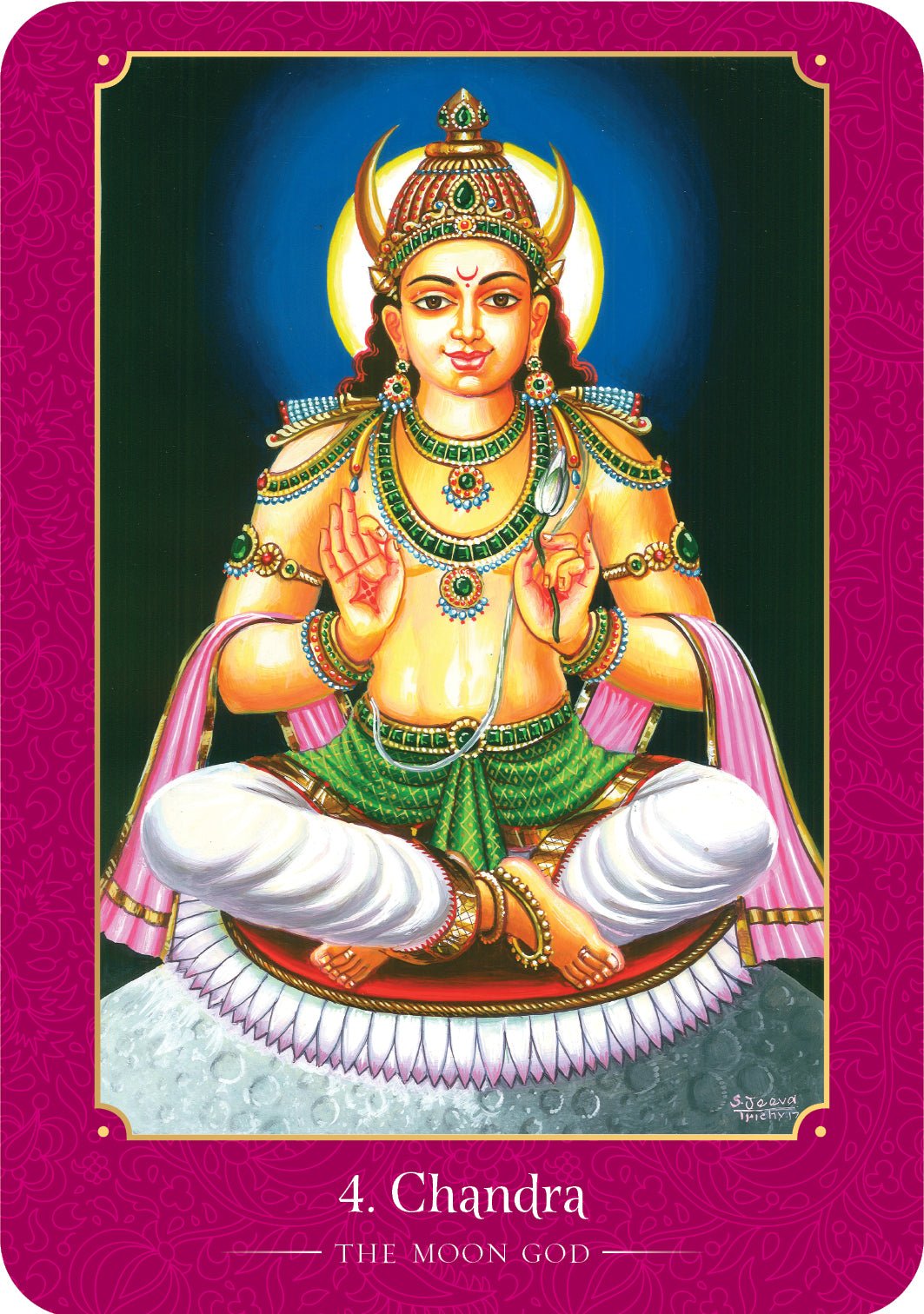 Lakshmi Oracle card exploring the deck's contemplative imagery — Eternal Spirit
