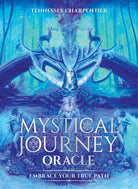 Mystical Journey Oracle box with blue crystal forest and glowing stag — Eternal Spirit