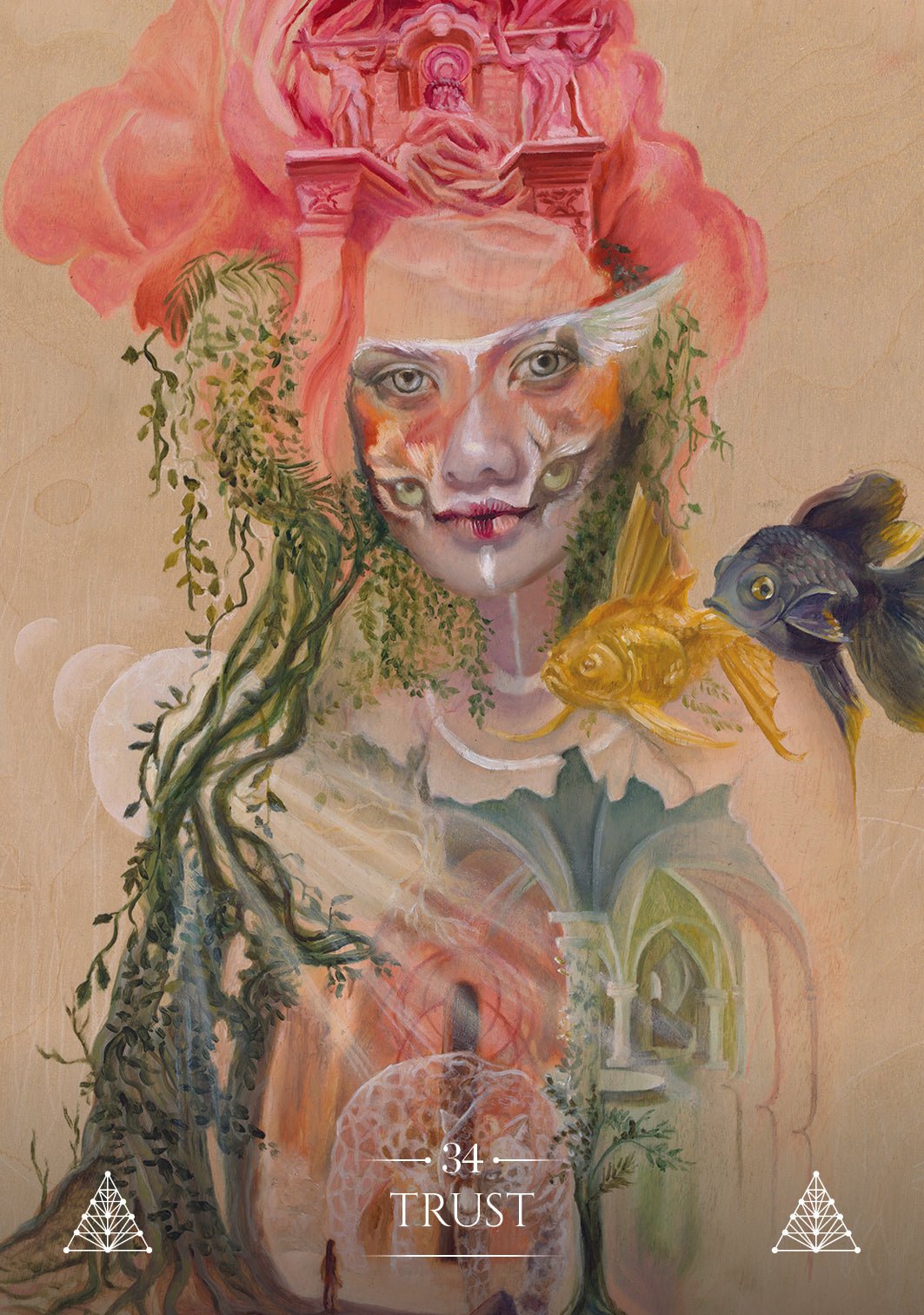 Mystical Journey Oracle card presenting the deck's visionary illustrations — Eternal Spirit