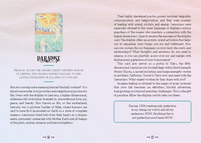 Paradise Found Oracle card showing the deck's detailed artistic vision — Eternal Spirit