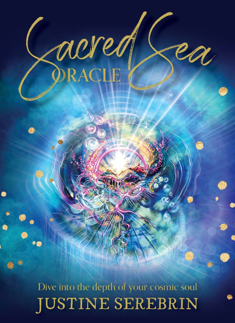 Sacred Sea Oracle box with glowing jellyfish by Justine Serebrin — Eternal Spirit