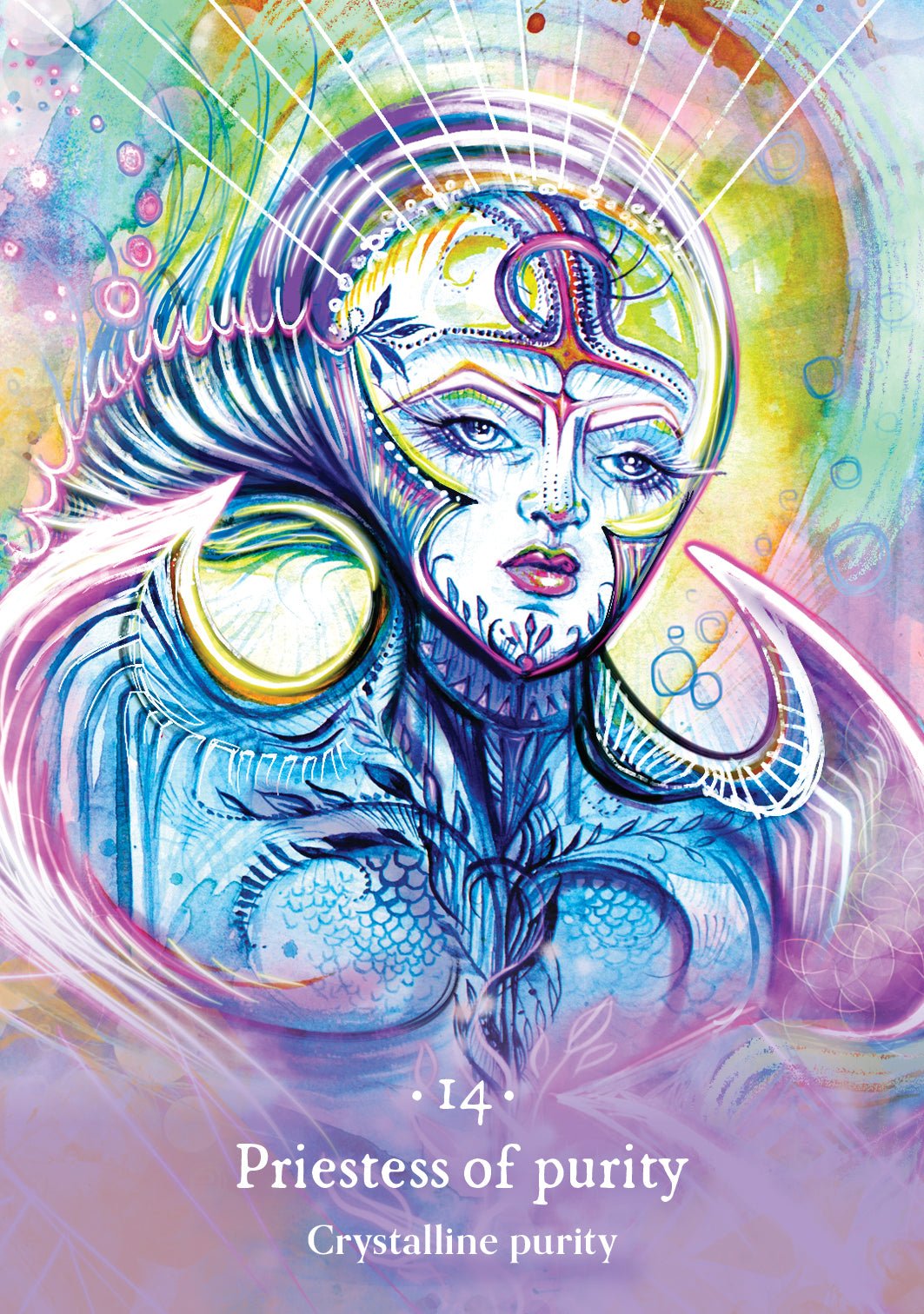 Sacred Sea Oracle card exploring the deck's contemplative imagery — Eternal Spirit