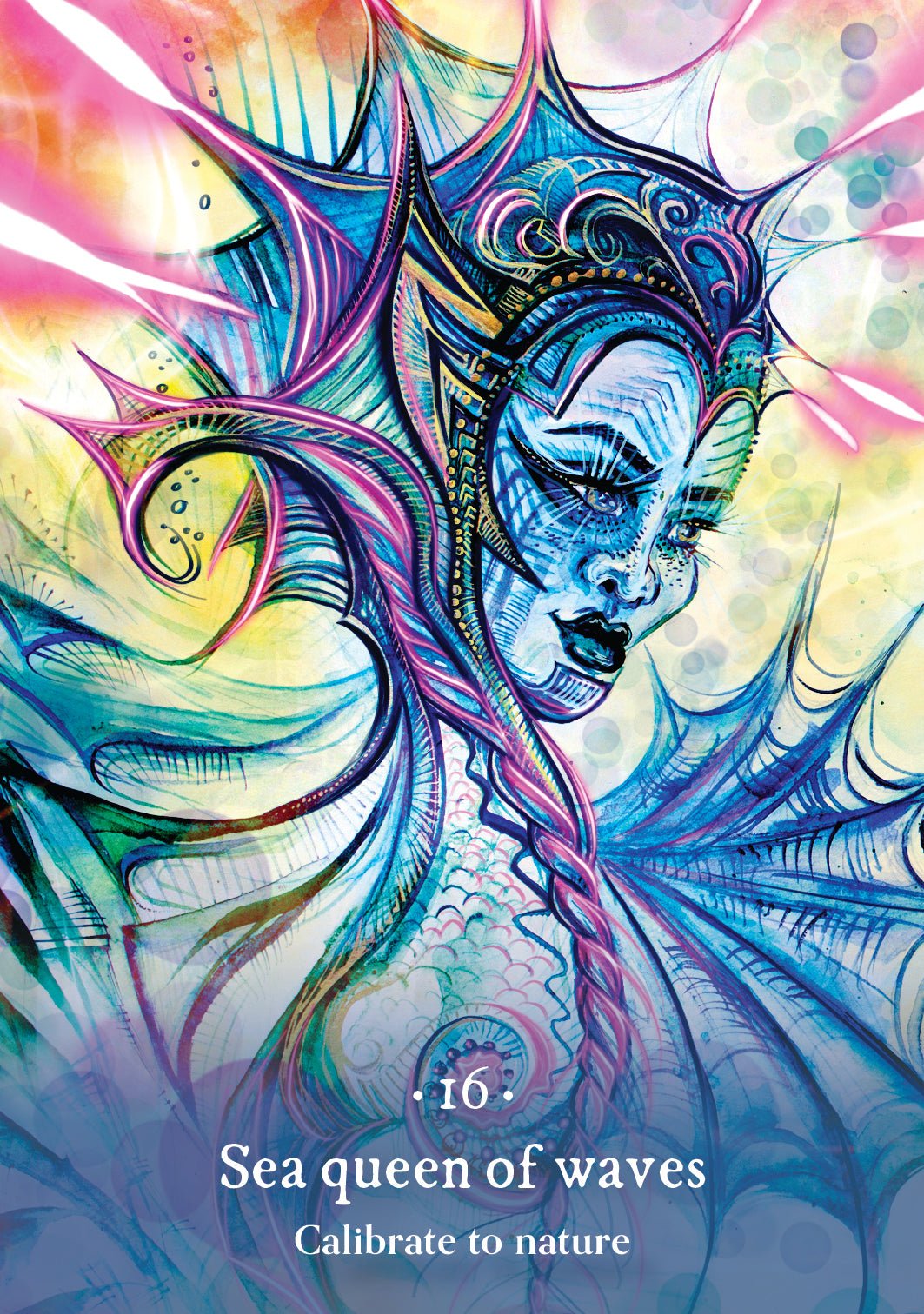 Sacred Sea Oracle card sharing the deck's luminous illustration style — Eternal Spirit