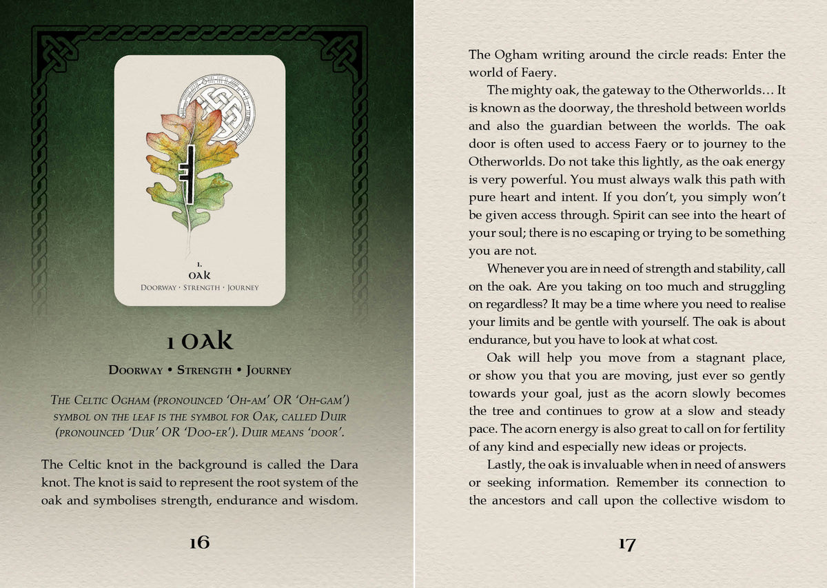 Celtic Spirit Oracle card portraying the deck's otherworldly aesthetic — Eternal Spirit