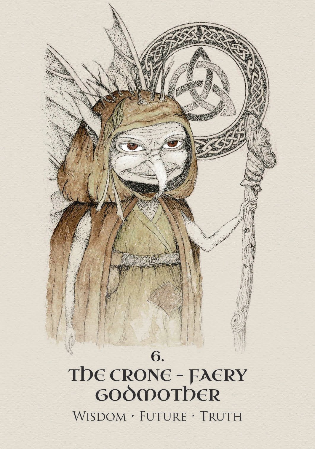 Celtic Spirit Oracle card demonstrating the deck's inspired artistry — Eternal Spirit